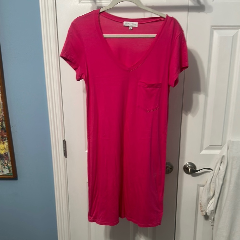 Michael Stars Pink V-Neck Dress